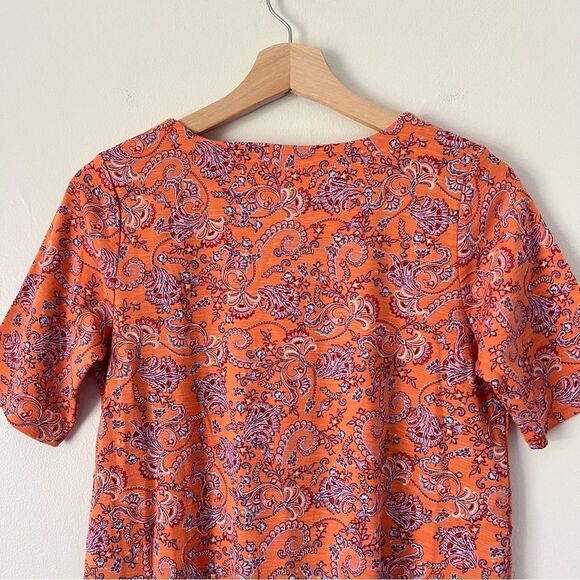 J. Jill Paisley Pima Slub Scoop Neck Tee Top Size XS - Picture 9 of 10